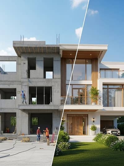 House Construction Service | Grey Structure & Villas Projects | Plazas