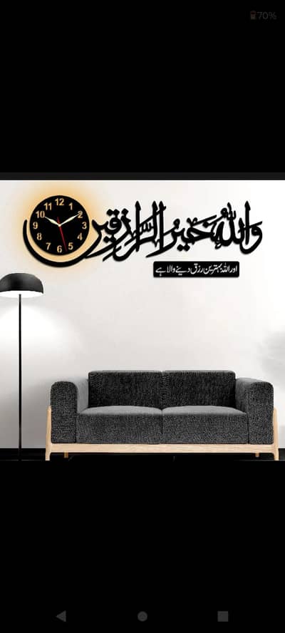 lighting stylish wall clock 2 design