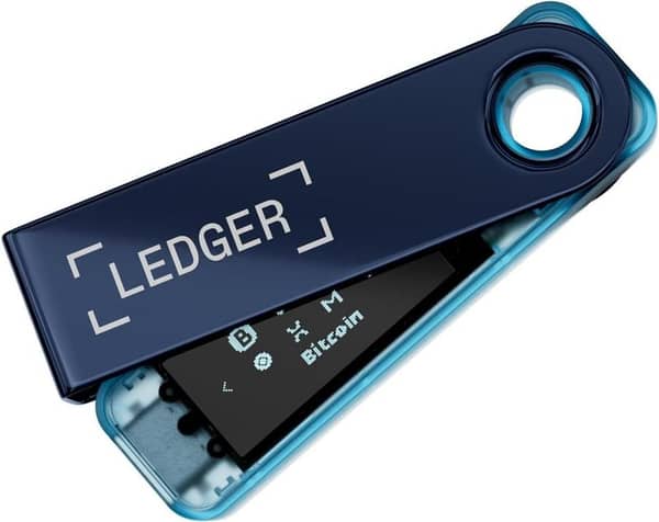 Ledger Nano S Plus – Securely Manage with Ledger Wallet (Neptune Blue)
