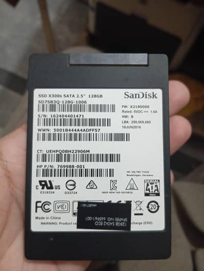 128 GB SanDisk SSD for sale