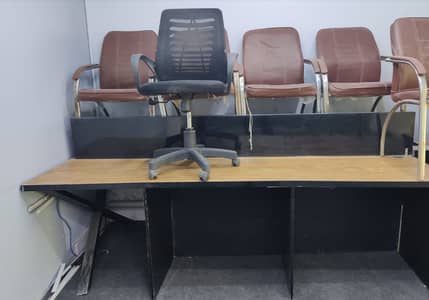 Office furniture chair and counter etc. . 0343-2135939 call and whatsapp