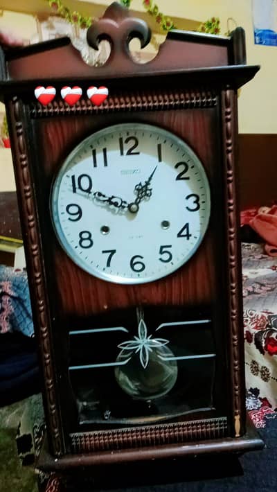 seiko 30 day pendulum antique wall clock