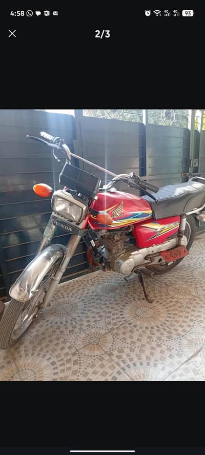 cg 125 1st owner . single hande used bike