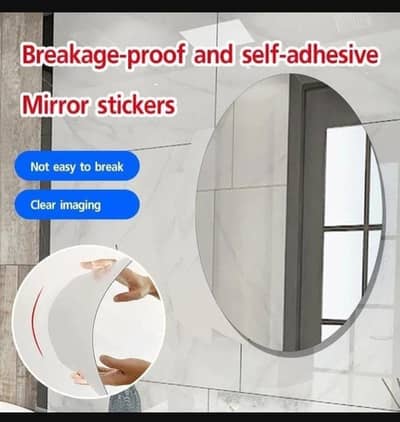 self adhesive mirror sticker
