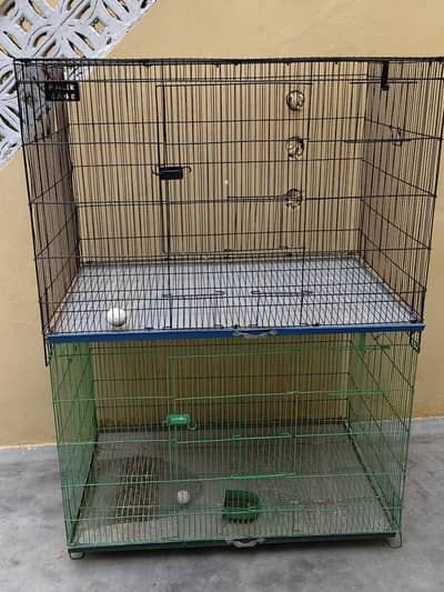Folding cages for cockatiel ringneck 4 by 2 by 2