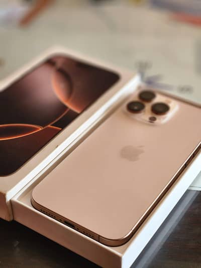 16 Pro Max with box Factory 256 Gb 100 Heath