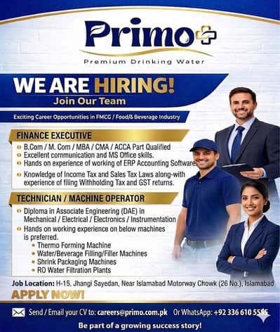 Finance & Technical Positions