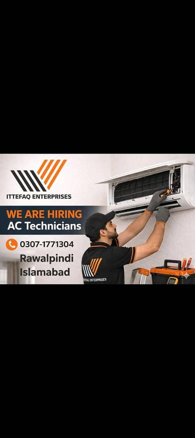 ​ Hiring: AC Technicians (Rawalpindi & Islamabad)