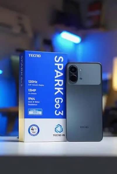 Tecno spark go3 5000MAH Battery 4GB 64GB New condition