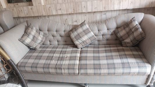 Seven seater sofa for sale with table