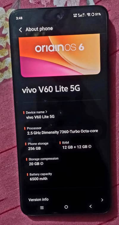 Vivo v60 lite 5G