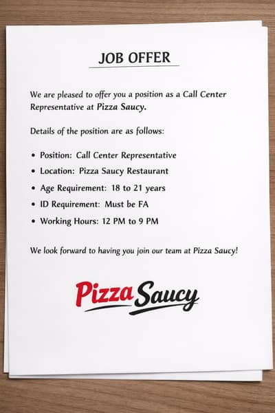 Call picking Person and Should have Good Communication skills