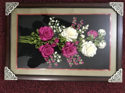 Hand made riben work frame new