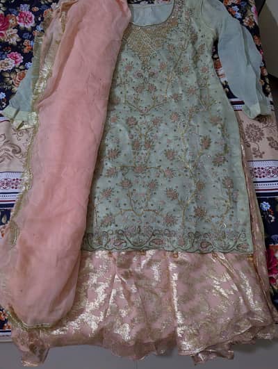 chiffon three piece dress