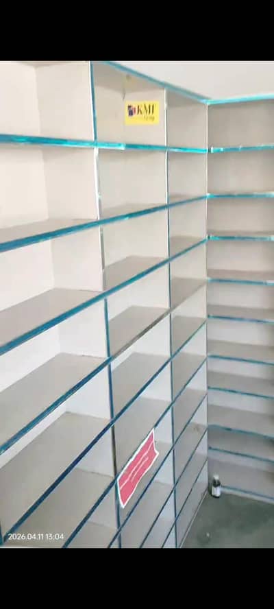 medical store racks counter ND clinic furniture ac DC fans lights