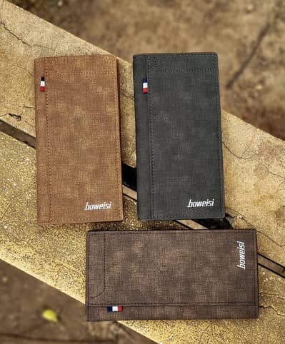 Long wallet for men PU leather