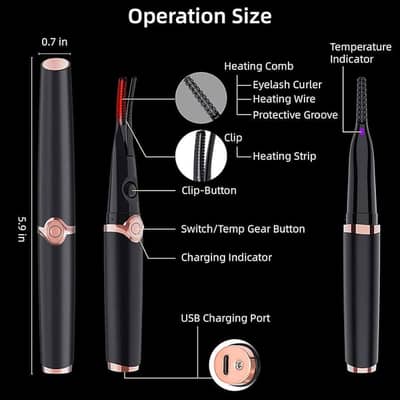 SCOBEAUTY HEATED EYELASH CURLER