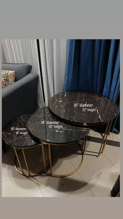 Luxury Nesting Tables - Set of 3, Only in 20k