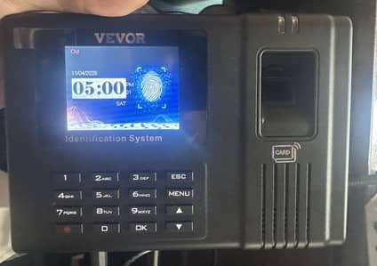 Vevor biometric machine