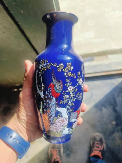 Yamato Japan Vintage Porcelain Cobalt Blue Gold Detail