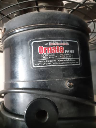 ornate fan gujranwala  best condition like new