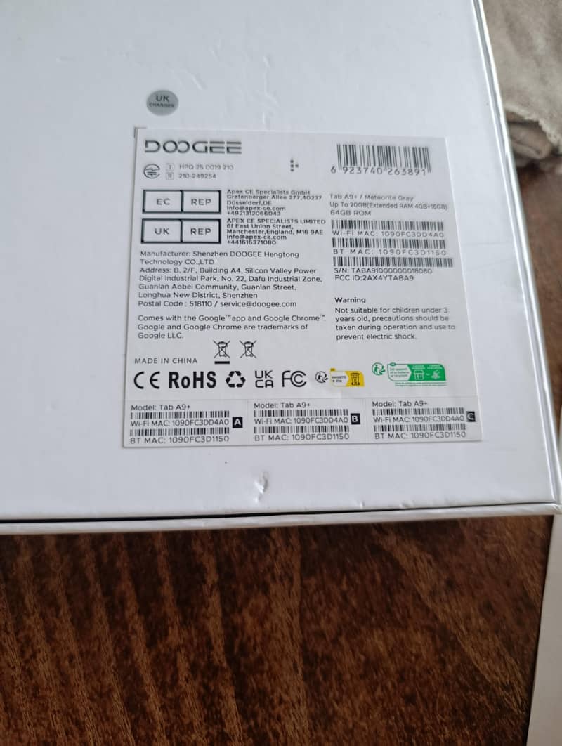 DOOGEE TAB A9 + 1