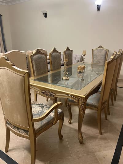 8 chairs dining table