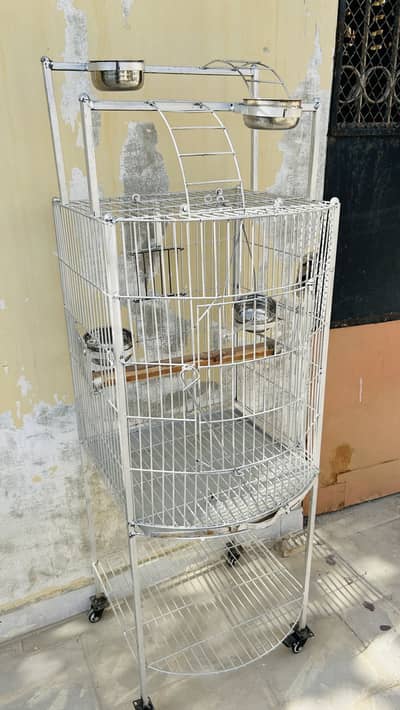 Bird Cage new with wheel and swing