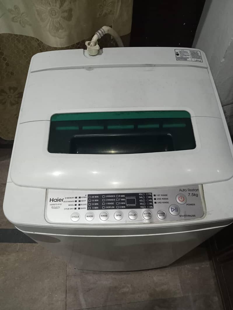 Haier automatic washing machine 0