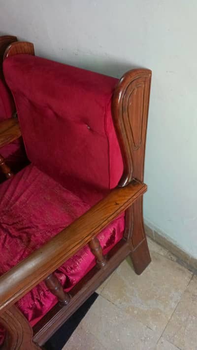 SHEESHAM WOOD SOFA SET 7 seater