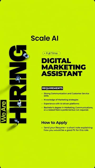 Female Digital Marketing Assistant