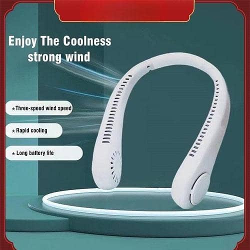 Arctic Air Neck Fan Air Cooler and Purifier Chargeable with Flexible Neckband