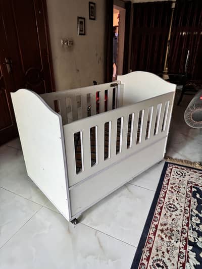 Baby Cot | Baby Bed | Kids Bed with mattress with safety railing