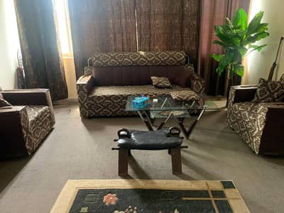 Sofa set 7 seater with high back 2 seats.