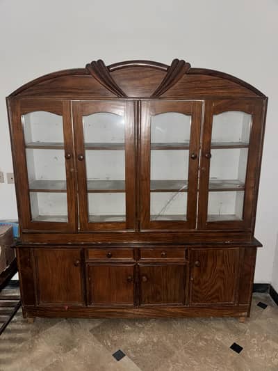 Wooden Showcase Bartan Almari