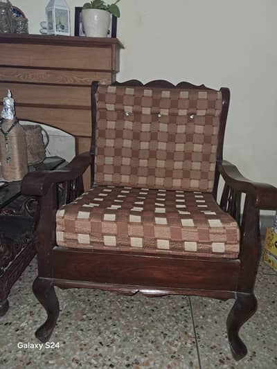 Sofa five seat wooden