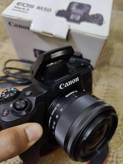 CANON EOS M50 MARK 2 (SEALED PACK/INTERNATIONAL WARRANTED/ALMOST NEW)