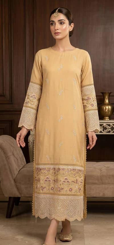 Sapphire wedding wear raw silk dress