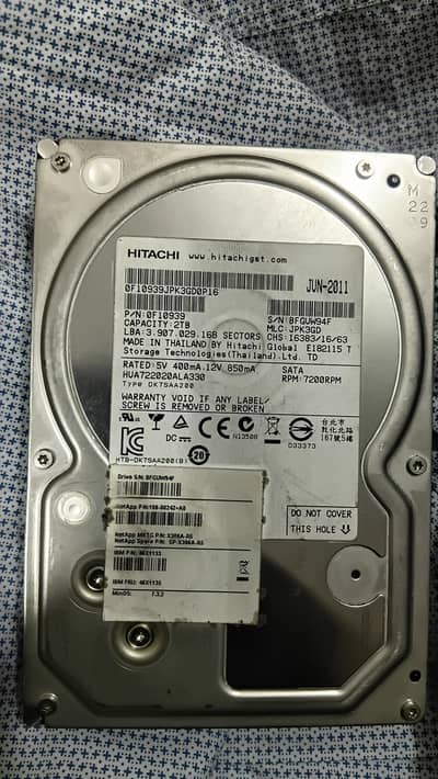 Hitachi hard drive 2 Tb