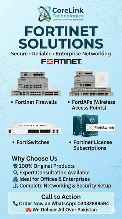 Fortinet Solutions | Firewalls | FortiAP | FortiSwitch | Licenses