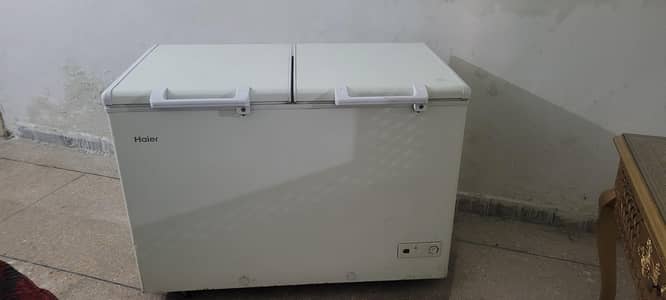 Haier Deep freezer&refrigerator double door 385H