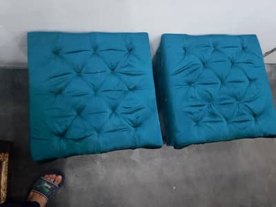 bed and 4 seater Diwan and  1 sitetable