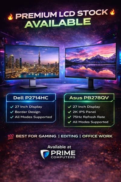 Gaming 27 inch 2k and 27 inch normal screen available