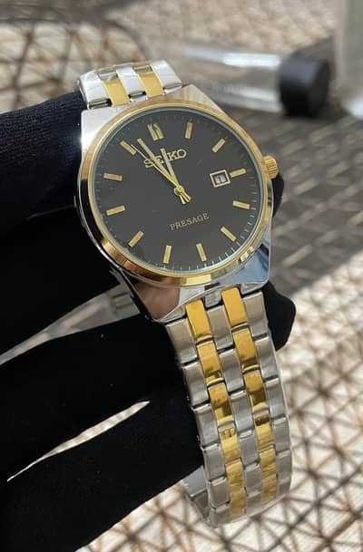 Men's Stylish Watch | Date Working| Street Chain