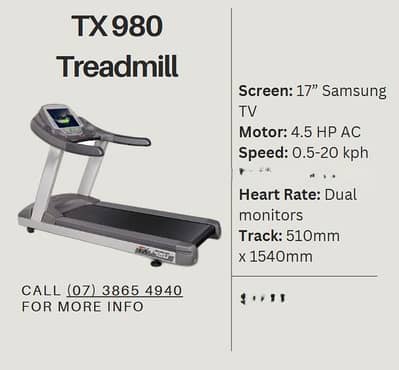 High-End Kaesun Opus TX-980 Treadmill (1 Year Gurranty)