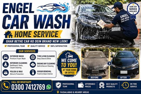 Engel Car Wash – Home Service Car Wash in Faisalabad 