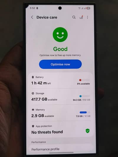 S24 ultra 12/512 Official PTA Approved