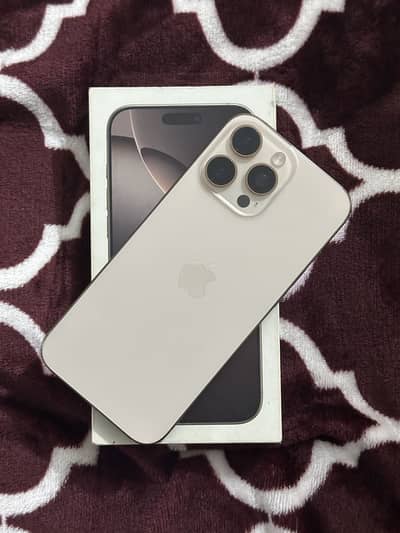 16 Pro Max Desert Titanium 10/10 Condition