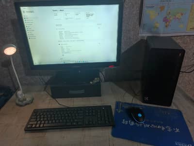 HP Ryzen 5 3400G Desktop Setup +" Samsung Monitor