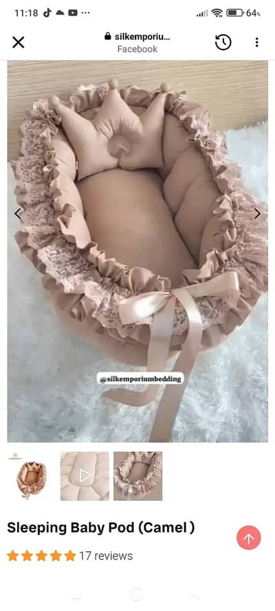 Feeding pillow sleeping tod carry cot / carry nest